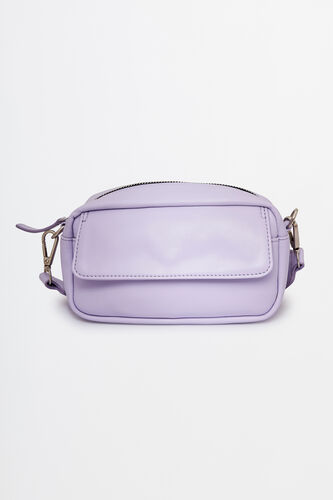 Lilac Zipper Bag, , image 1